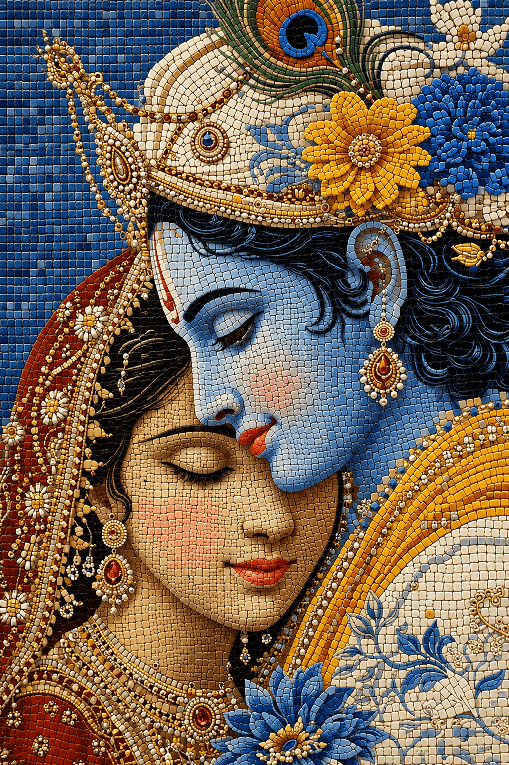 Mosaic-Design 14 — Semi-Precious Stone mosaic surface