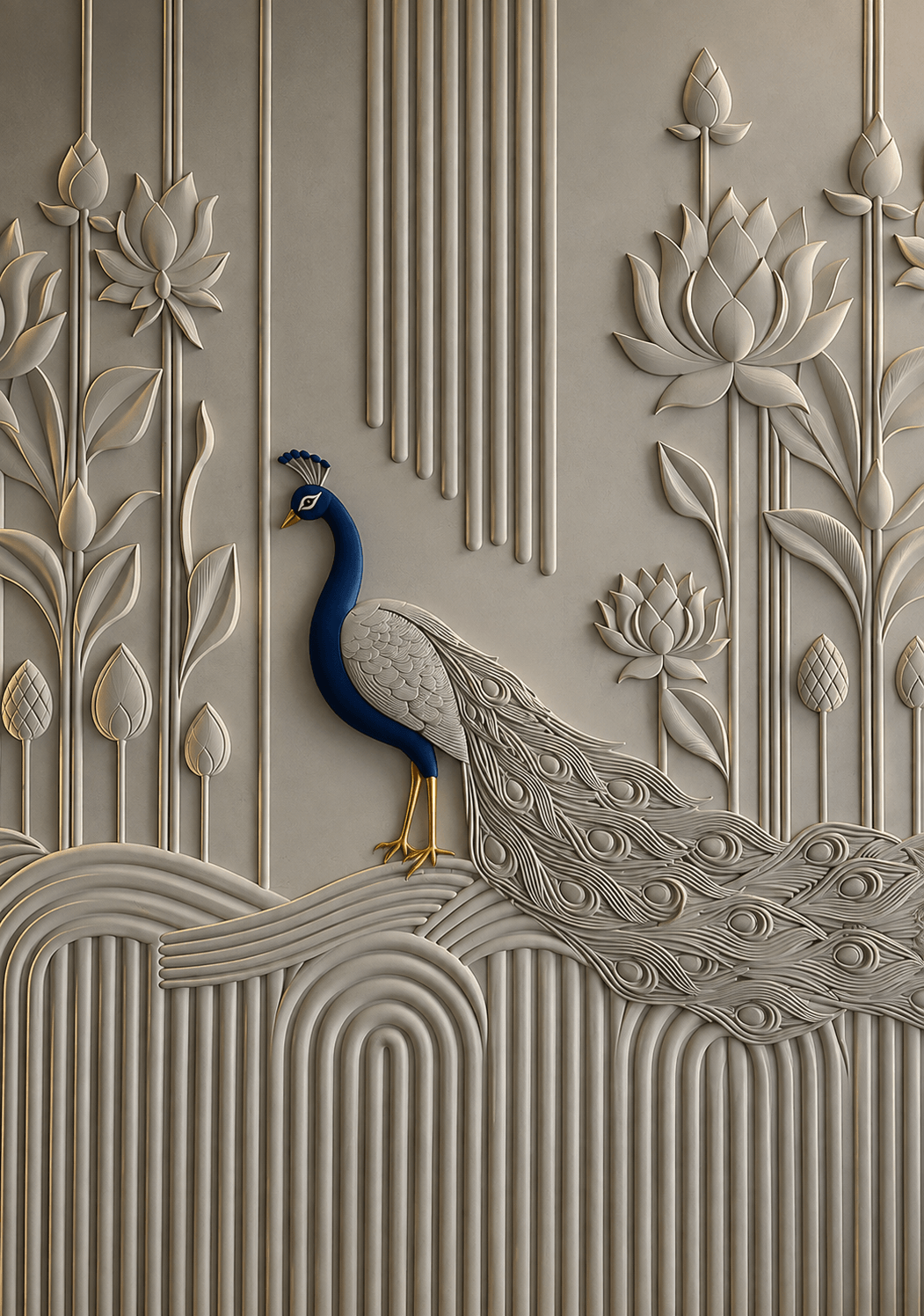 Feature Wall-Design 15 — Brass feature walls surface
