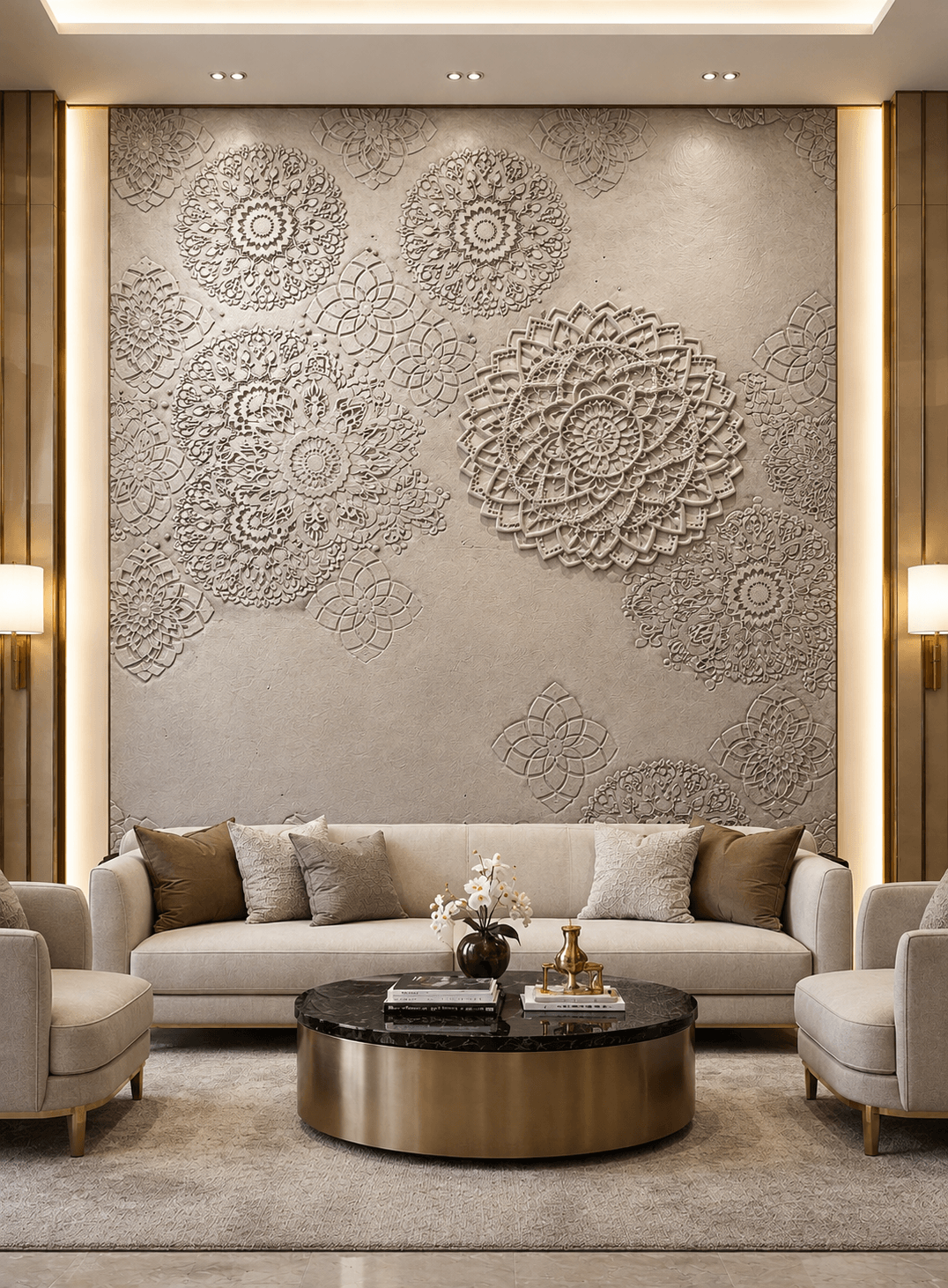 Feature Wall-Design 18 — Limestone feature walls surface