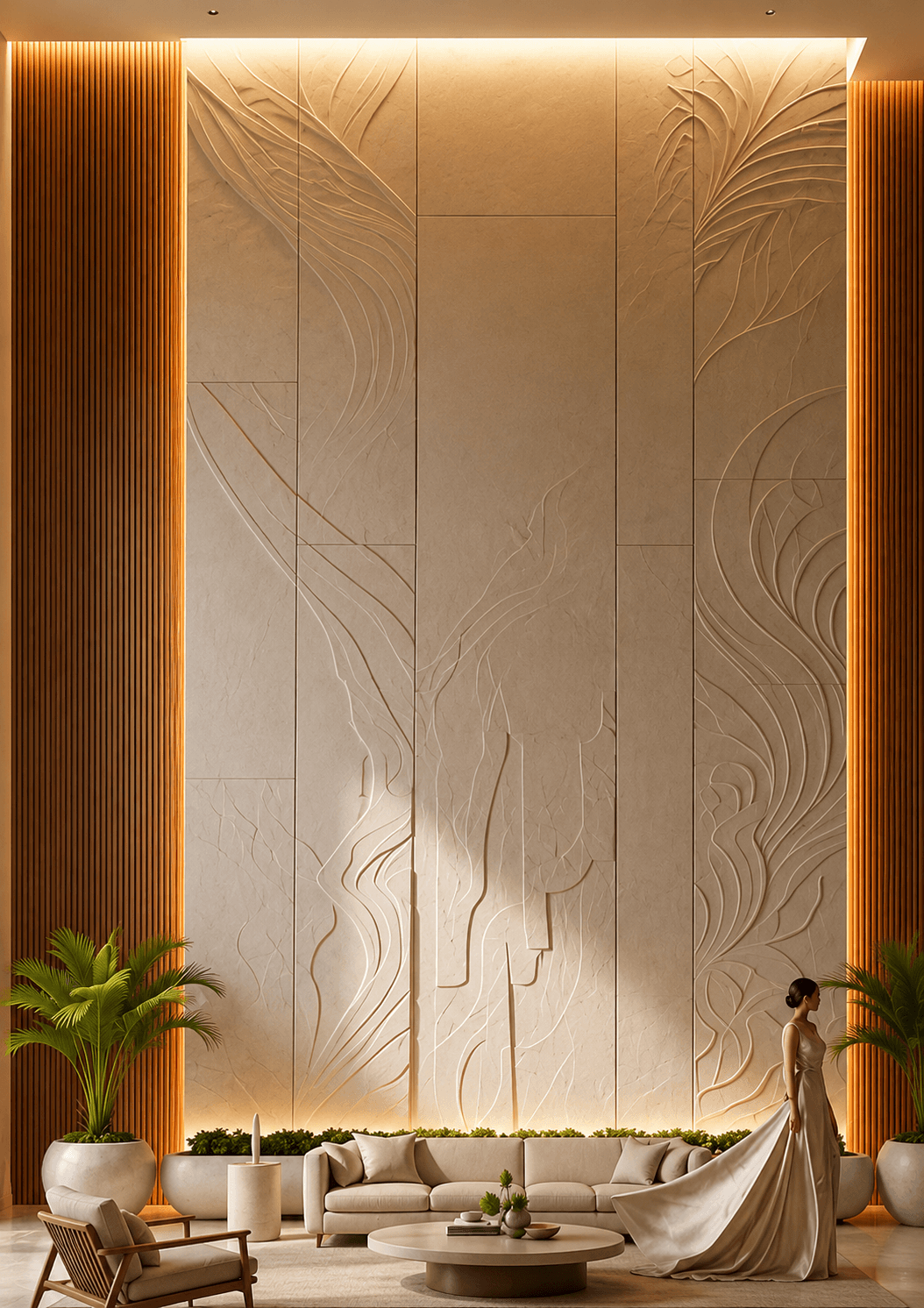 Feature Wall-Design 3 — Marble feature walls surface