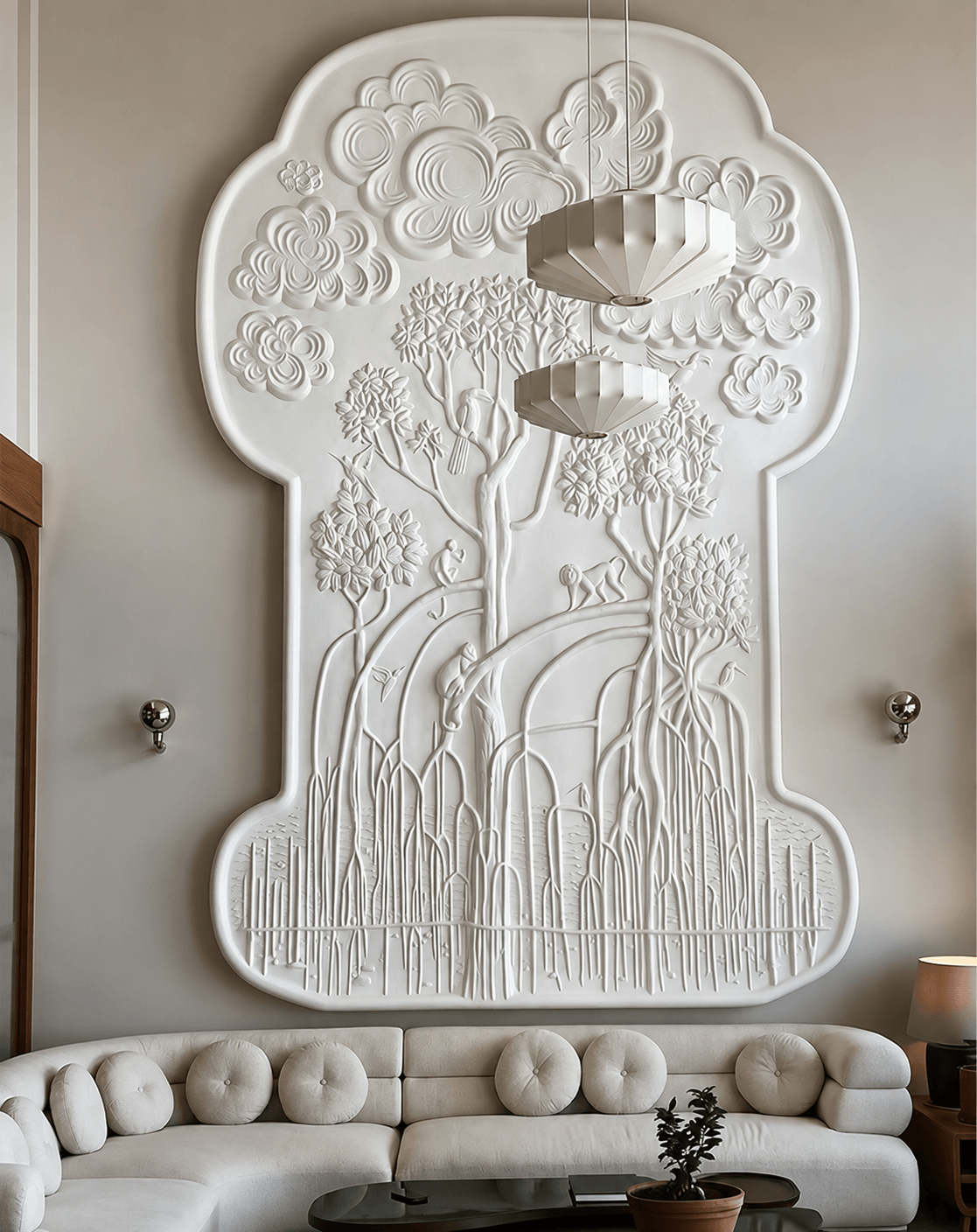 Carving-Design 3 — Limestone carving surface