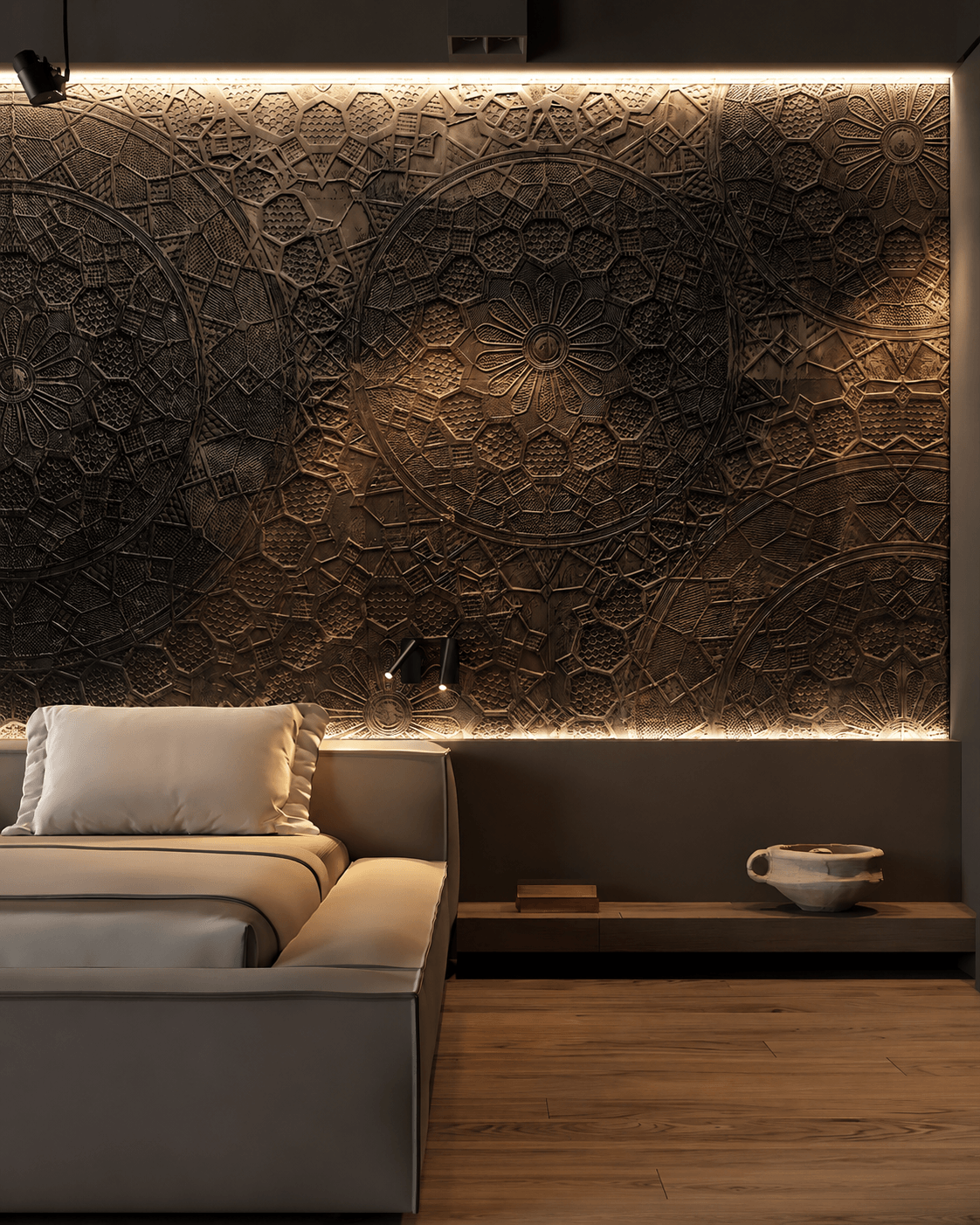 Carving-Design 9 — Limestone carving surface