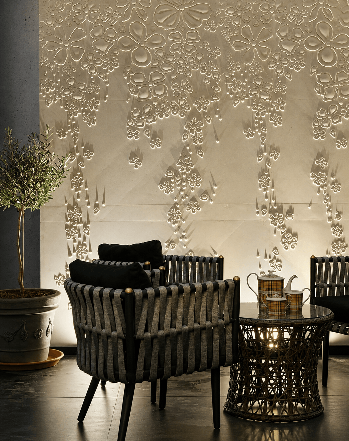 Carving-Design 15 — Limestone carving surface