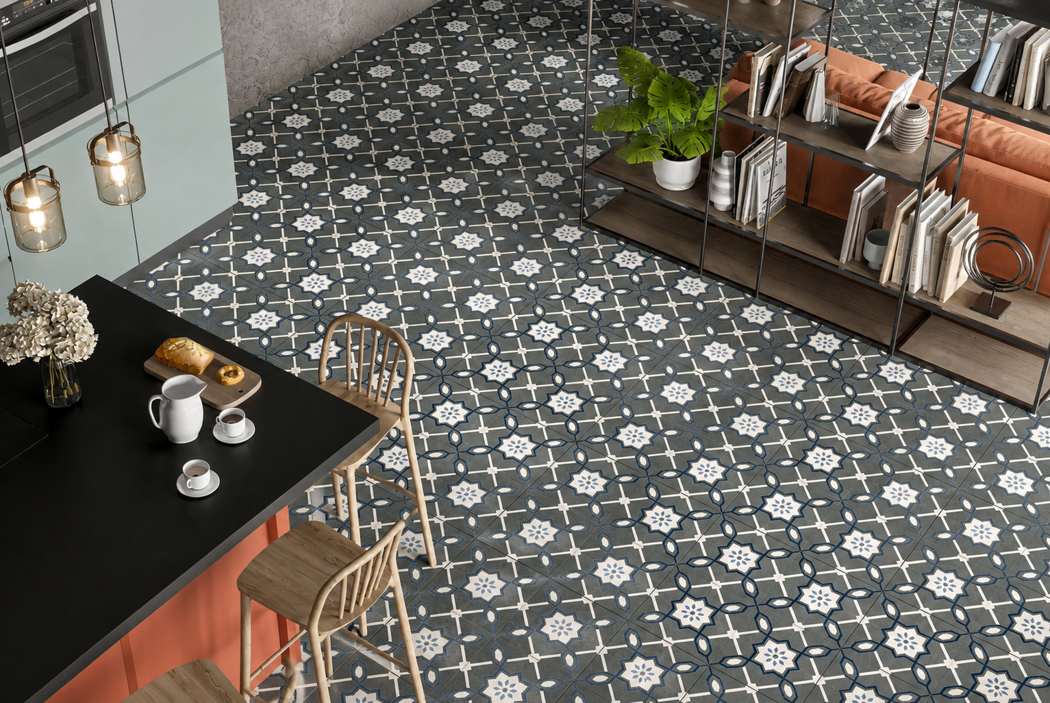 Tiles-Design 7 — Sandstone tiles surface