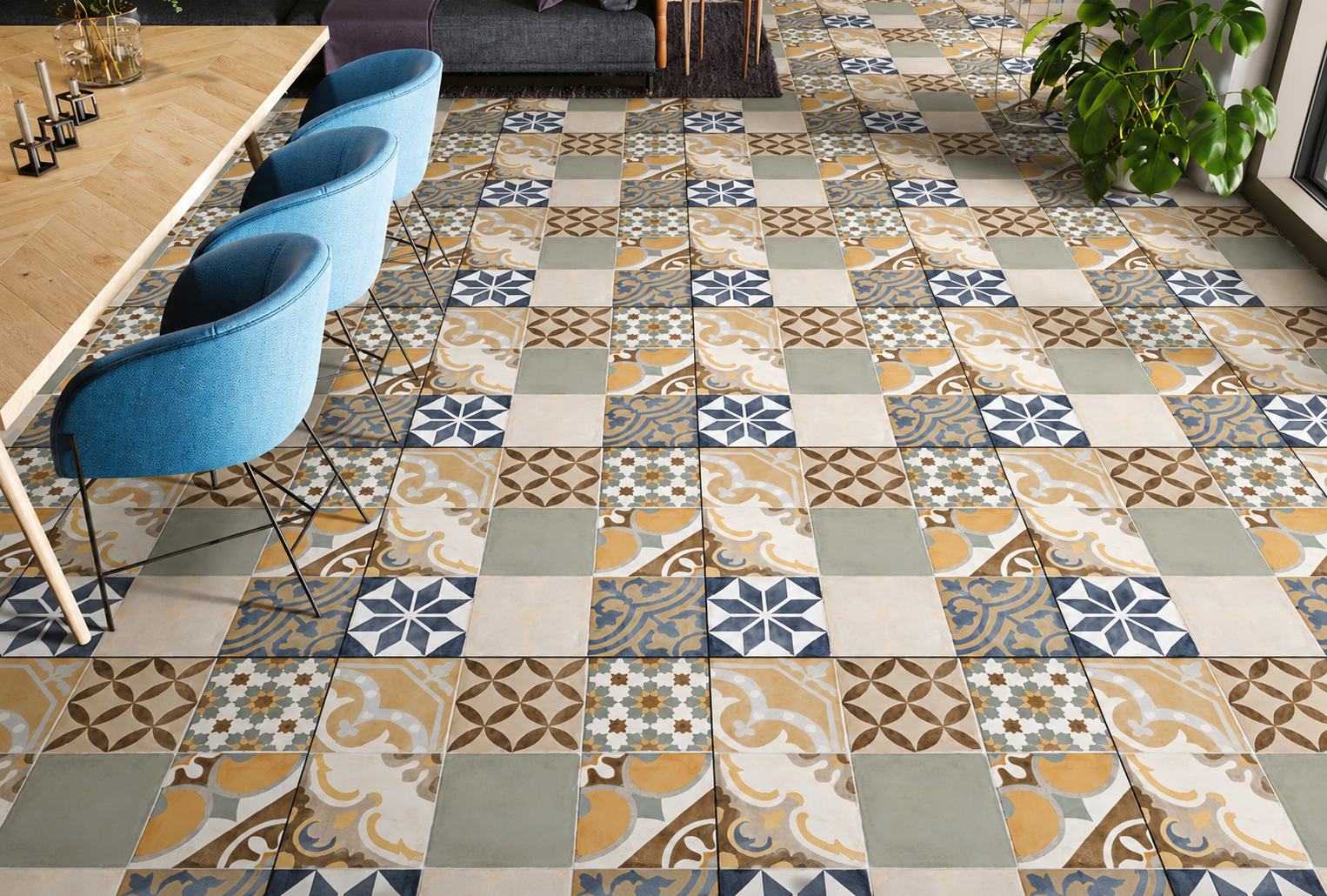 Tiles-Design 10 — Mother of Pearl tiles surface